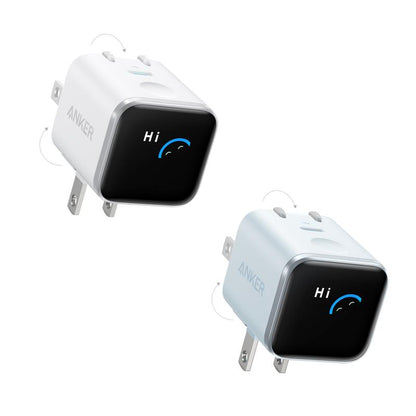 Anker Smart Display Charger, Anker Nano 45W Fast Charging USBC Charger with Smart Recognition, Built-In Care Mode, Compact with 180° Foldable Plug, for Iphone 17/16/15 Series, Macbook, Apple Watch